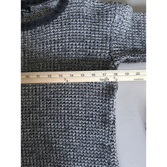 Women's Gray Crew Neck Sweater - Picture 10 of 13